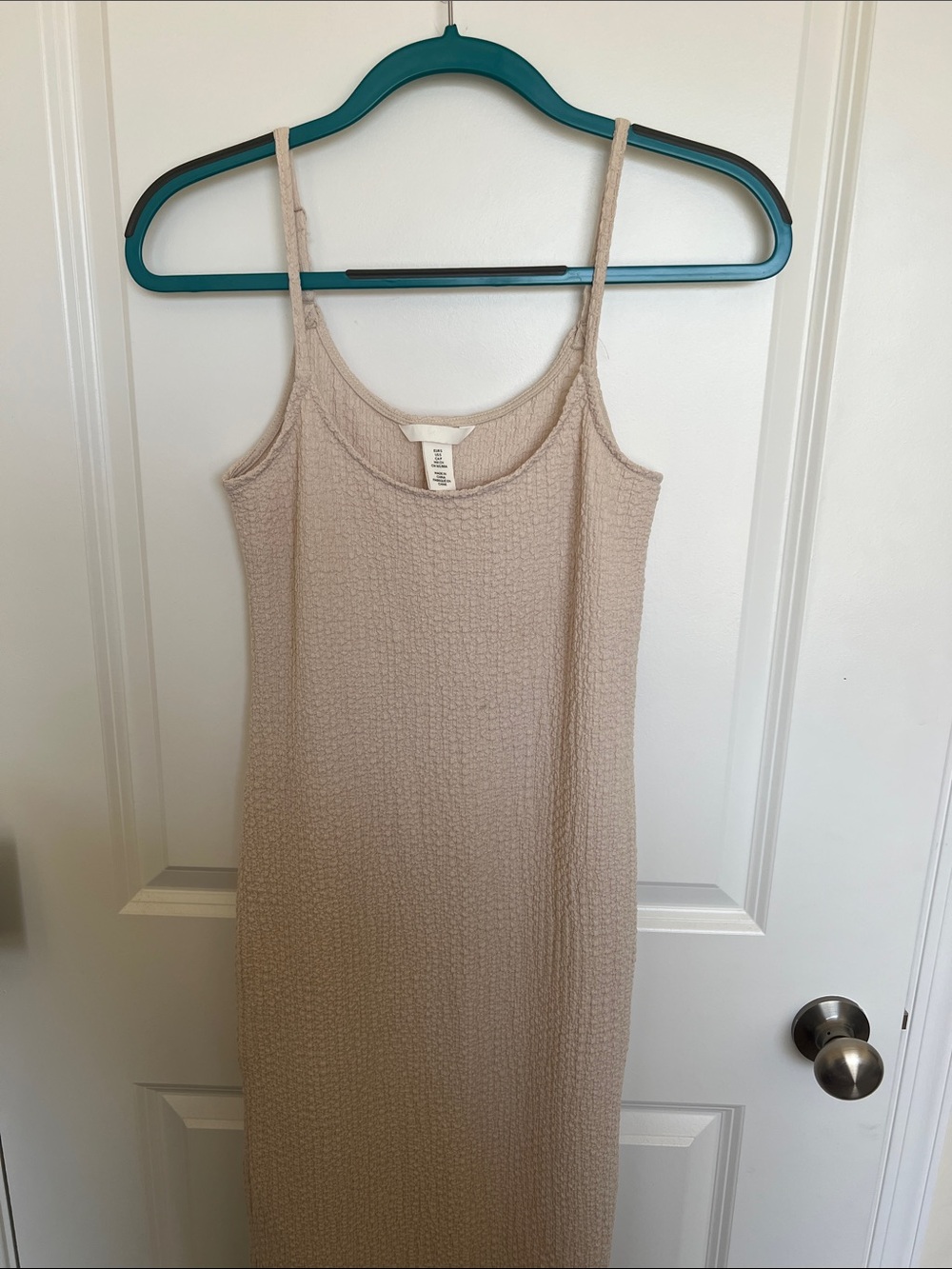 H&M Beige Tank Midi Dress